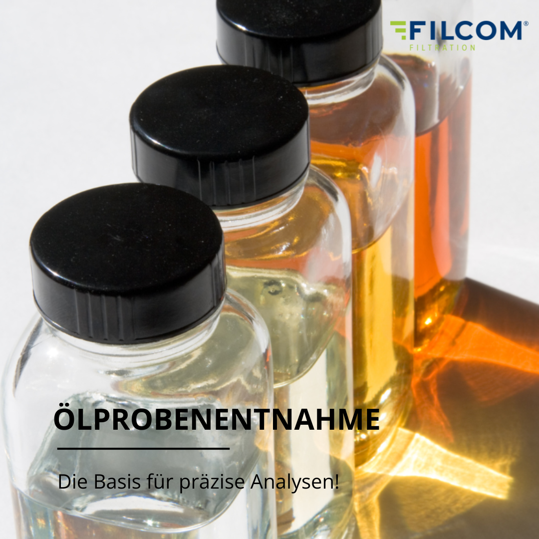 Filcom Ölprobenentnahme an Hydraulikanlagen